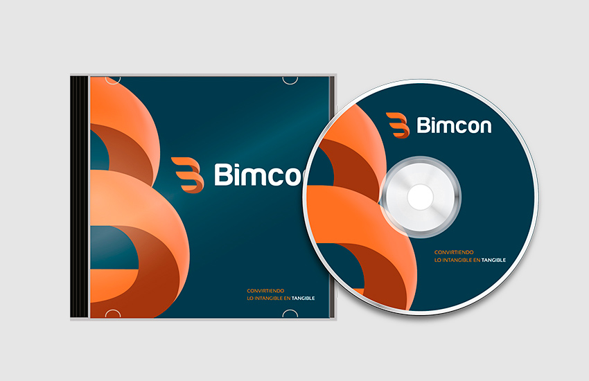 Otra imagen del diseño de CD corporativo Bimcon,