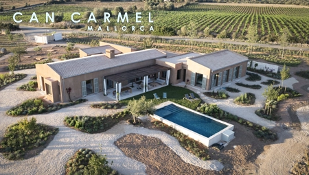 Diseño y programación de la página web Can Carmel Mallorca en español, inglés, francés y alemán