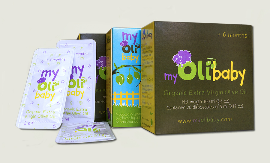 Proyecto de diseño de imagen corporativa my Olibaby, diseño de packaging 2